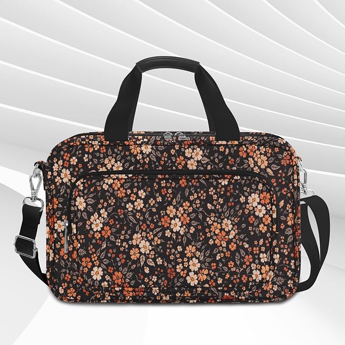Vintage Floral Large Bible Bags for Women Organizer with Bible Cover Case, Bible Cover with Shoulder Strap & Pens & Highlighters & Cross Clip Study Kit for Bible & Church, Christian Gifts for Mom