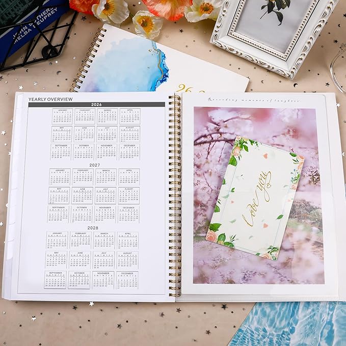 Monthly Planner 2026-2028 - 2 Year Planner 2026-2028, July 2026 - June 2028, 9" × 11", 2 year calendar 26-28 monthly planner with Flexible Cover + Pockets - Waterink