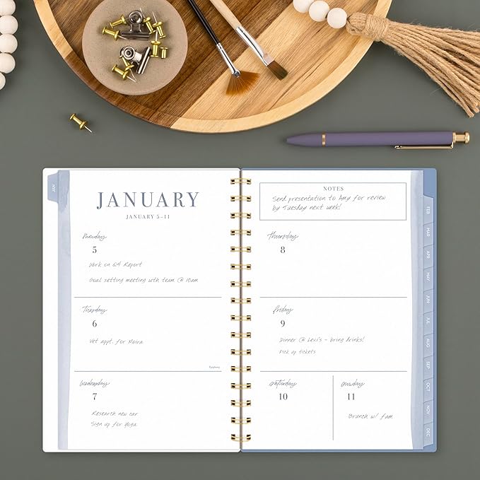 Cambridge 2026 Planner by Leah Bisch, Weekly & Monthly, 5.5" x 8.5", Small, Ciara Floral (LB41-200-26)