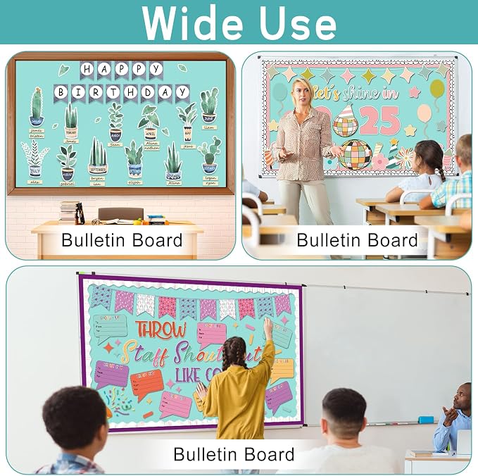 Calming Blue Bulletin Board Roll Reusable Waterproof Erasable Bulletin Board Fade Resistant Wrinkle Resistant Poster Non-Woven Fabric Bulletin Board Roll for Classroom Decor Wrap Craft 15.55" x40ft