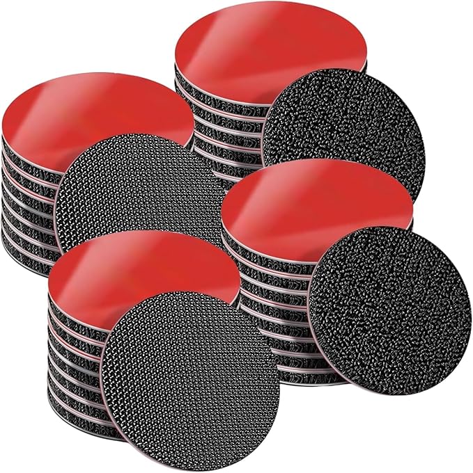 Generic 20 Pairs of Strong Adhesive Squares, 1.97 in, High Heat Resistant Pads for Car, Home, and Office
