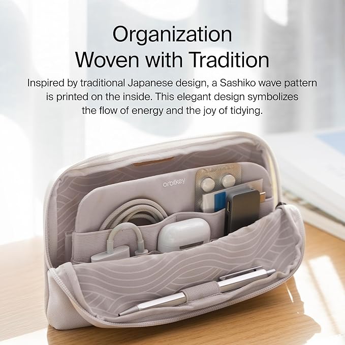 Orbitkey KonMari Desk Pouch - Stone