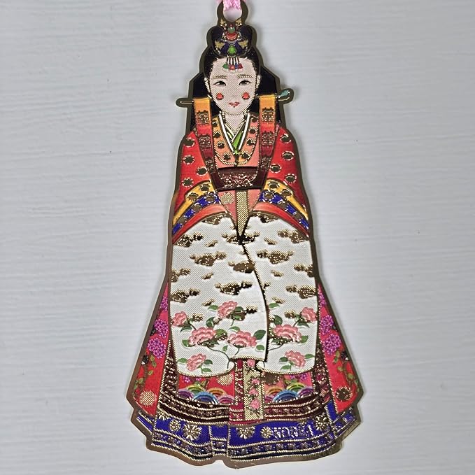 Korean Hanbok Bookmark 5 Pack with Tassels, Traditional Costume Character Page Holder, Cute Bookmarks for Women, Book Stuff, Reading Accessories for Book Lovers, Bible Bookmarks