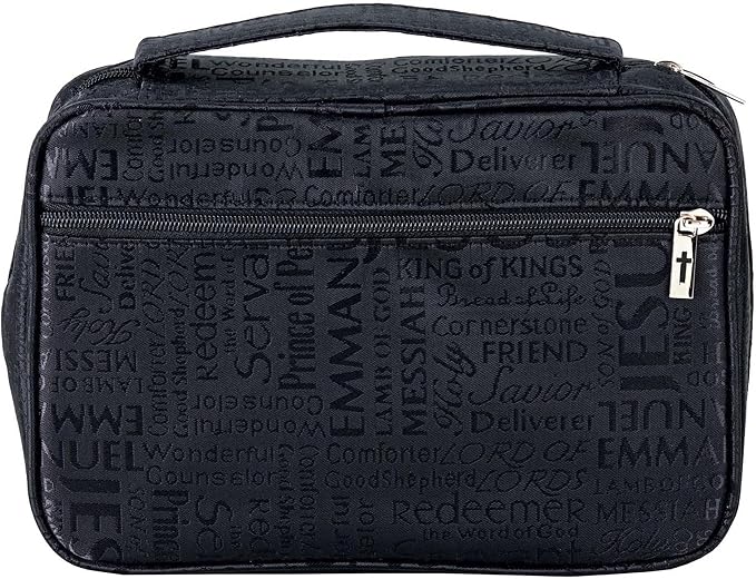 Names of Jesus Bible Cover (Black, XXL)