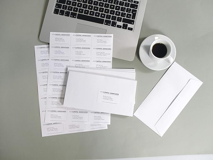 APLI Labels White Printable Permanent Adhesive 10 Hojas White