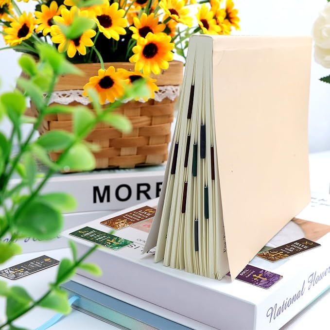 192PCS Magnetic Bookmarks Christian Bookmarks Bulk Bible Bookmark for Reading Women Men Teacher Book Lovers Gifts, Religious Magnet Bookmark Clips Inspirational Personalized Book Marks (Christian)