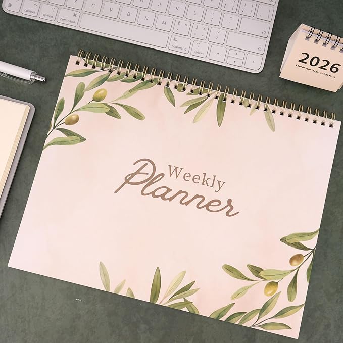 Weekly Planner Notepad 8.5x11 Inches – 52 Weeks Undated Dashboard Desk Pad for To-Do List, Schedule & Notes – Productivity Planner for Work, School, Home & Busy Professionals (Sage Green)