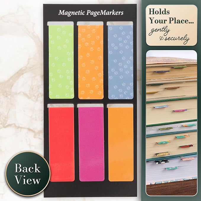 Christian Art Gifts Magnetic Scripture Bookmark Set with Bible Verse: Special Treasure - Deuteronomy 14:2 Inspirational Puppy-Themed Magnetic Pagemarker Set of 6 for Bibles and Books Size 2.3" x 0.8"