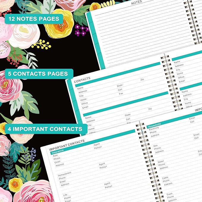 2026 Monthly Planner - 2026 Planner from Jan. 2026 - Dec. 2026, Monthly Planners 8.5“ x 11”, 2026 Calendar 12 Month with Pocket