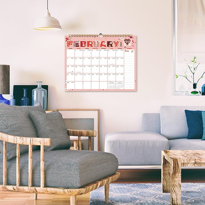Lbylyhxc Calendar 2027 - 18 Monthly Wall Calendar 2026-2027 from July 2026 to December 2027, 14.8 x 11.5 Inches.Thick Paper includes major holidays and dedicated space for notes and important dates (Calendar 2026-2027 festivals)