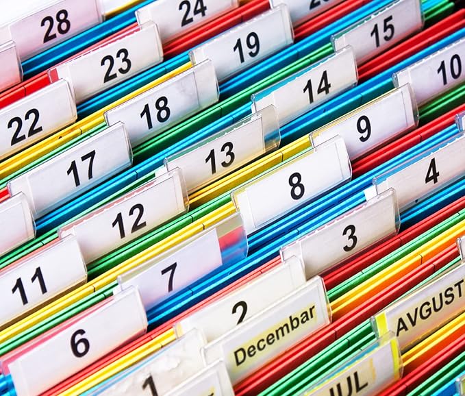 HERKKA Extra Capacity Hanging File Folders, 30 Pack Reinforced Letter Size Hanging Folders with Heavy Duty 1 Inch Expansion, Designed for Bulky Files, Medical Charts, Assorted Colors