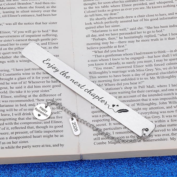 Happy Retirement Gifts for Women Men 2026 Bookmark for Book Lover Reader Retirement Gag Gifts for Coworker Colleagues Boss Retired Best Friend Teacher Nurse Farewell Leaving Gift for Employee Office