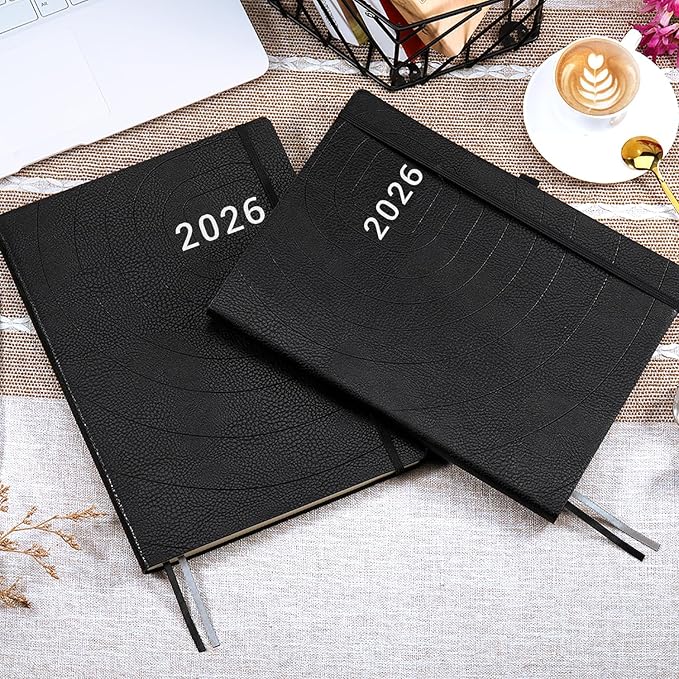 2026-2027 Planner - Weekly & Monthly Planner 2026-2027 with Pen Loop, to Achieve Your Goals & Improve Productivity, July 2026 - June 2027, Thick Paper, Inner Pocket, 8.5" x 11" - Black