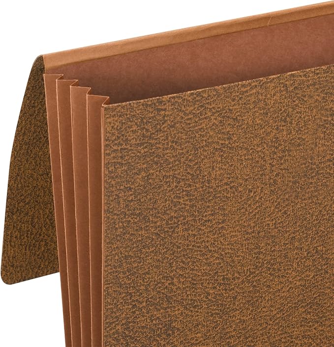 Smead Classic Expanding File Wallet with Flap and Cord Closure, 5-1/4" Expansion, Legal Size, Redrope, 10 per Box (71376)