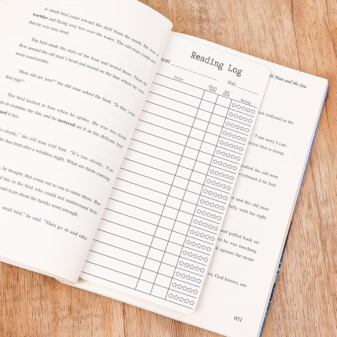 Mabor 12Pcs Reading List Bookmark Fun Library Cards Blank Reading Journal Bookmark Book Read Accessories for Book Lovers Read Chart for Students Adults