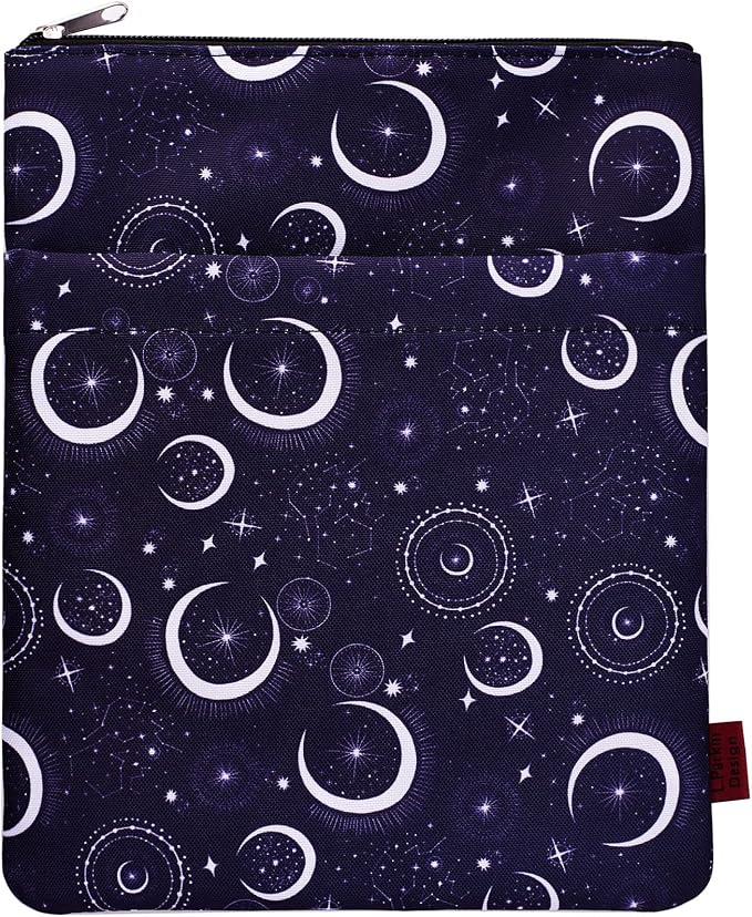 Book Sleeve for Book Lovers, Bookish Book Protector, Book Covers for Paperbacks, Washable Fabric, Book Sleeves with Zipper, Medium 11 Inch X 8.7 Inch