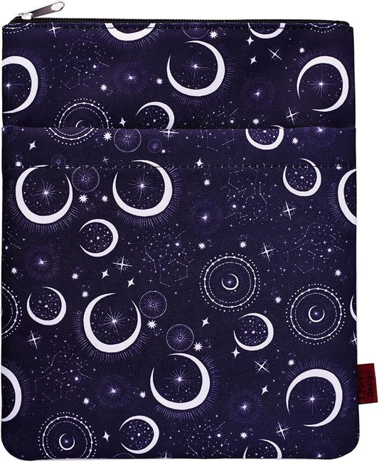 Book Sleeve for Book Lovers, Bookish Book Protector, Book Covers for Paperbacks, Washable Fabric, Book Sleeves with Zipper, Medium 11 Inch X 8.7 Inch