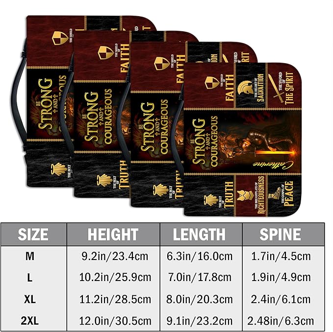 Personalized Man of God Bible Cover, God Says I Am Bible Case PU Leather, Bible Holder Handle Zipper, Faith Scripture with Name Case Bag, Religious Gifts for Church Christians Women Men (GOD-13)
