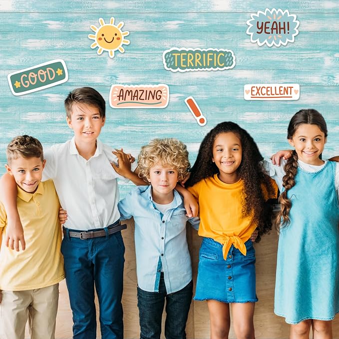 Mindsoft Bulletin Board Paper 48'' x 107'' Class Boards for Classroom Bulletin Boards Everyone is Welcome Classroom Board Decor Pillows Curtains Crafts(1 Pc,Rustic)