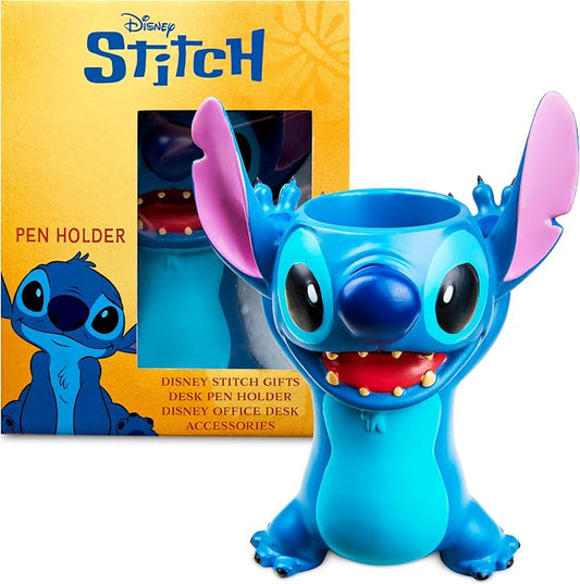 Disney Stitch 3D Pen Holder for Desk, Cute Pencil Holder Desk Organizer for Office, Home Storage Box, Secret Santa Gifts