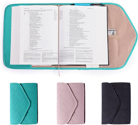 APLUFINE Reusable Book Cover with Magnet Closure - Adjustable Book Sleeve for Book Lovers Gift - Book Protector for Paperback -Book Covers for Hardcover - Book Pouch - Book Carrier