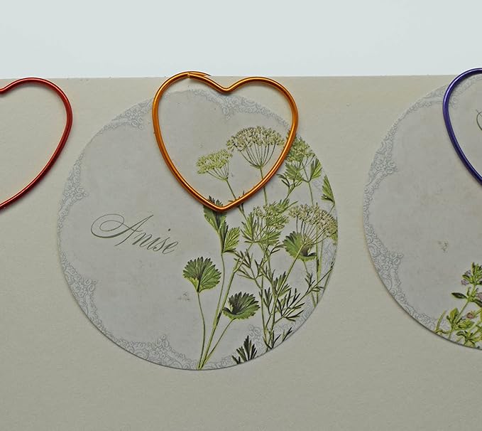 Purple Heart Paper Clips (50 Pcs), Mothers Day Teacher Appreciation Gifts