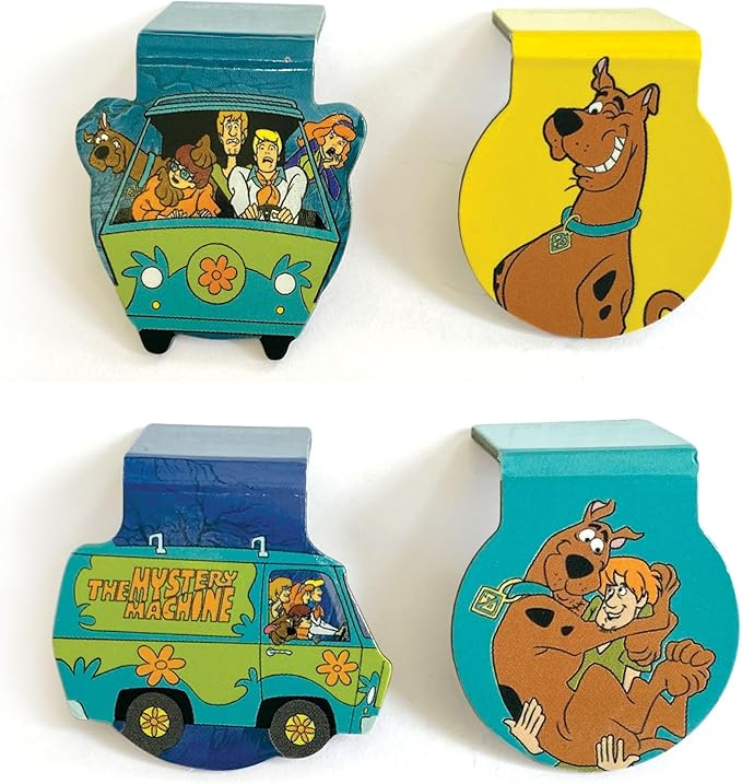 Paper House Productions Scooby Doo Set of 4 1" Magnetic Die-Cut Page-Top Bookmarks