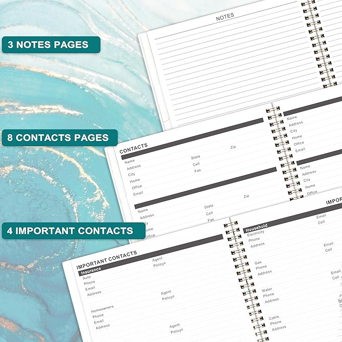 2026-2028 Monthly Planner/Calendar - July 2026 - June 2028, 9" x 11", 2026-2028 Calendar Spiral Bound, 2 Year Monthly Planner with Tabs