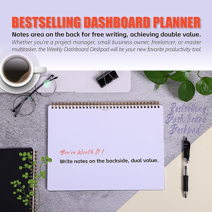 Weekday To Do List Notepad - 5-Day Undated Weekly Schedule Plan Your Daily Tasks, Goals, Events, Appointments, Shopping - Multi Project Management Planner Notebook for Work