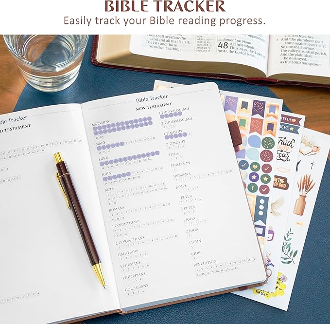 Legend Prayer Journal for Women & Men – Daily Devotional Notebook – Bible Study Supplies & Accessories – Faith Based Gifts – Religious Planner & Spiritual Gods Book, 5.8 x 8.3" (Dark Terracotta)