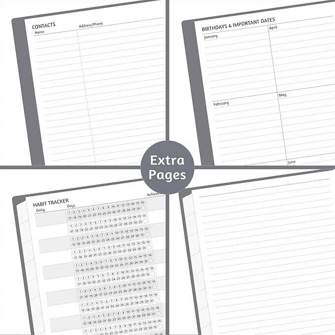 Monthly Planner 2026-2030, 5-Year Calendar Planner 2026-2030, Jan 2026 – Dec 2030, 6.2 x 8.4 In, Ruled Spread, Flexible Cover, Spiral Wirebound, Pocket, 60 Coated Monthly Tabs, Notes ＆ Habit Tracker