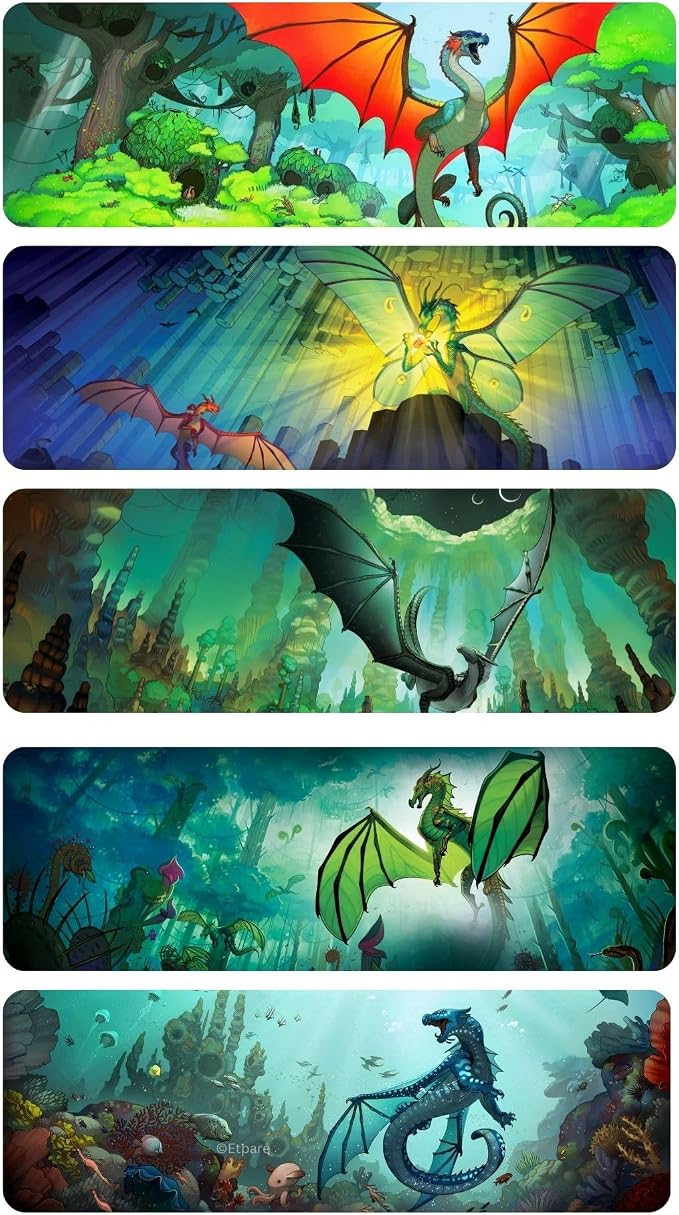 130 pcs Wings of Fire Bookmarks and Stickers - from Wings of Fire Book 1-15 Author Tui Sutherland Wings of Fire Merchandise as Party Favor, Student Rewards (WOF_Bookmarks_with_Stickers)