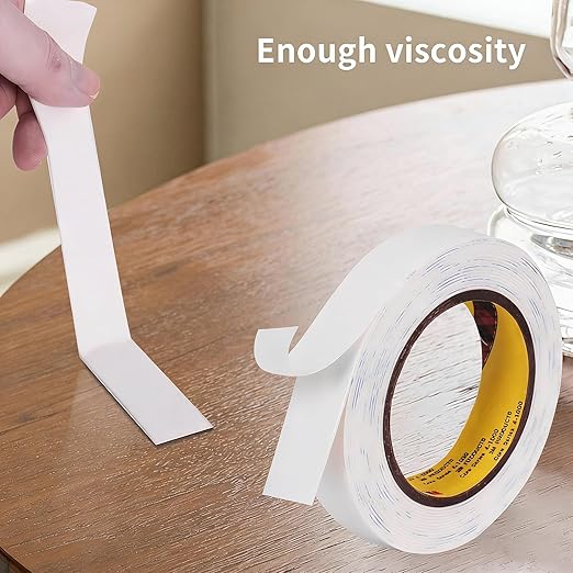 Double Sided Foam Tape,0.39 in x 16.5ft, Mounting Tape Heavy Duty, Removeable PE Foam Tape Strips, Strong Adhesive Tape for Paint Wall Picture Hanging Poster