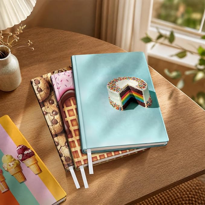 6 Pack Stretchable Book Covers, Jumbo Book Covers for Paperbacks Hardcover Books up to 9 x 11 Inches, Reusable Washable Protective Fabric Books Sleeves, Candy