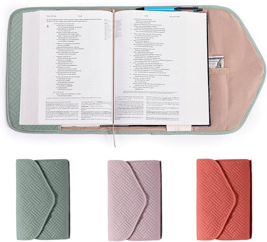 APLUFINE Reusable Book Cover with Magnet Closure - Adjustable Book Sleeve for Book Lovers Gift - Book Protector for Paperback -Book Covers for Hardcover - Book Pouch - Book Carrier