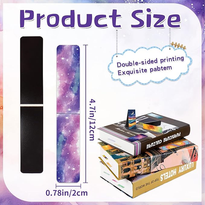 48Pack Magnetic Bookmarks for Reading Women Men Teacher Book Lovers Gifts, Bookmarks Bulk Personalized Bookmark Magnet Bookmark Clips Cute Pretty Funny Book Markers (multi-colored-01)