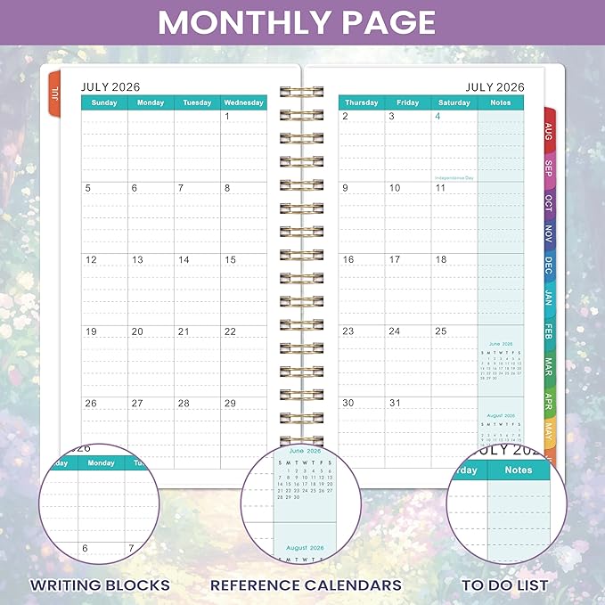 2026-2027 Pocket Calendar/Planner - Weekly & Monthly Pocket Planner for Purse, JUL. 2026 - JUN. 2027, 6.8" x 4.1", Pocket Planner 2026-2027, Strong Twin - Wire Binding
