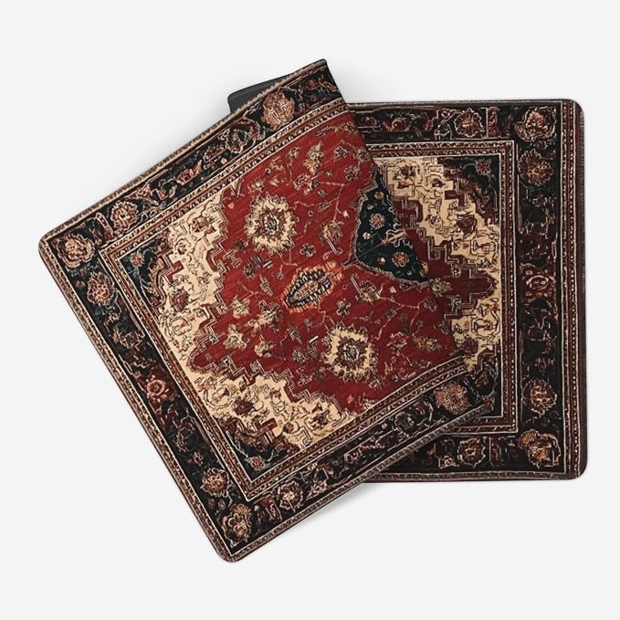 Extended Mouse Pad 35.4" x 15.7" - Vintage Persian Rug Desk Mat with Non-Slip Base, Traditional Oriental Carpet Design, Water Resistant, for Gaming, Office & Home Decor