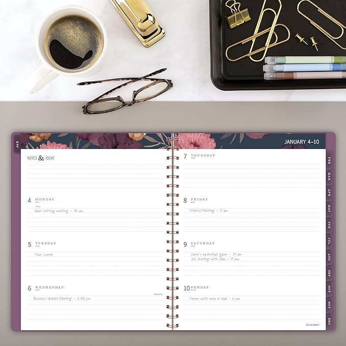 AT-A-GLANCE 2027 Planner, Weekly & Monthly, 13-Month Jan-Jan, 8.5" x 11", Dark Romance (5254-905-27)