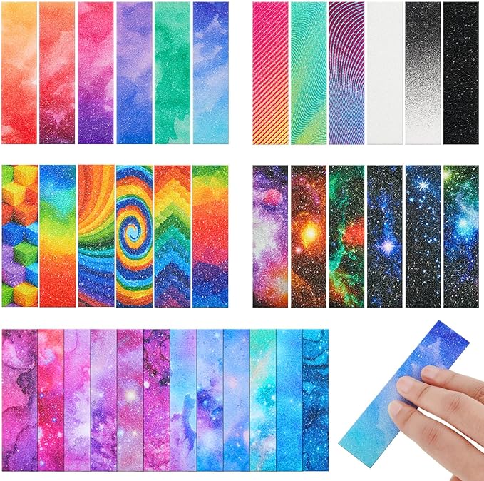 Gersoniel 36 Pcs Anxiety Sensory Stickers Strips Adhesive Textured Mental Health Calm Stickers Mindfulness Fidget Decals Stress Anxiety Relief Items for Therapy Office Desk(Mixed Style)