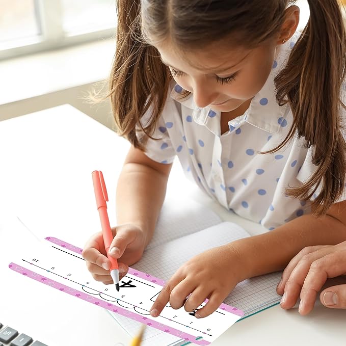 52pcs Double Sided Number Line 5.9 * 2 inches Dry Erase Board 0-10 on One Side & 0-20 on The Other Side Writable and Erasable Teacher Supplies for Classroom Home Kids Teacher Students(with a Ring)