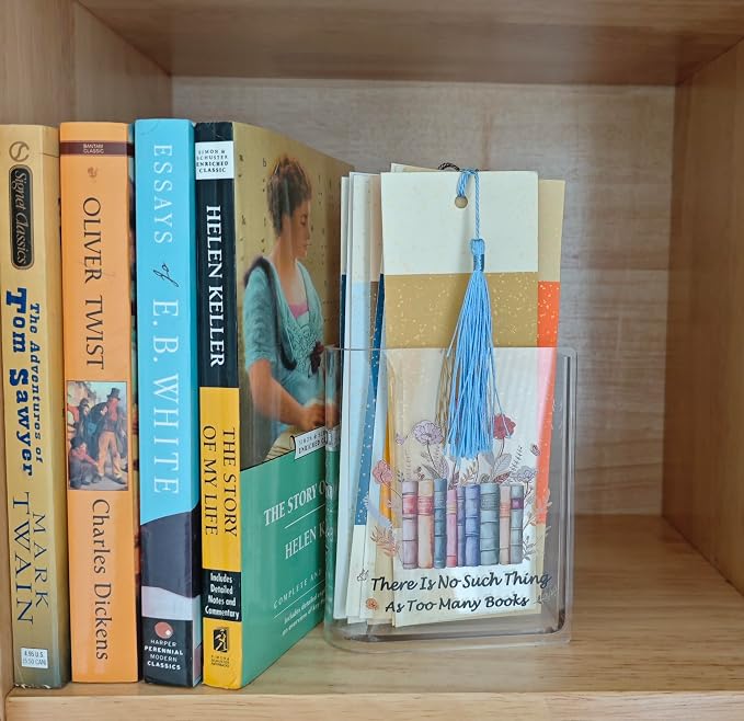 Book Shaped Bookmark Holder, Reading Accessories Gift for Book Lovers, Women, Librarians