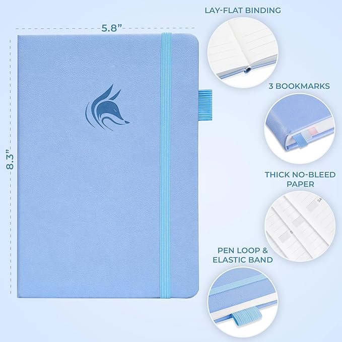 Clever Fox Planner Schedule – Undated Weekly & Monthly Life Planner with Time Slots, Appointment Book & Daily Organizer, A5 (Periwinkle)