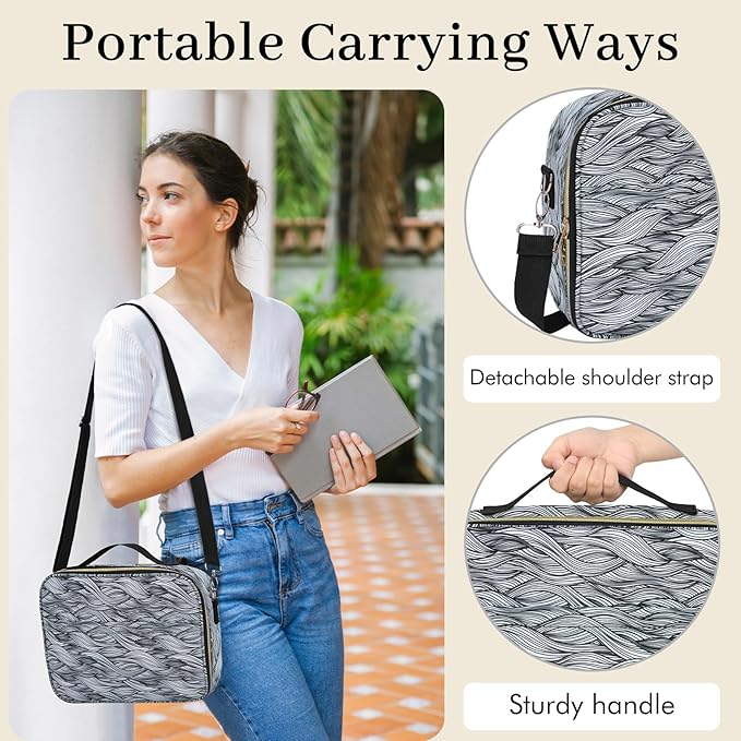 Dofilachy Bible Covers Women - Stylish Bible Case Women - Large Bible Cover w/ Durable Handle - Bible Carrying Case Girls Boys Kids w/ Metal Zipper - Bible Bag Journal Case (Dofilachy-bible bag)