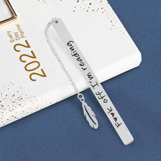 Funny Bookmarks for Women, Book Accessories for Reading Lovers Men Writers Friends Teachers Coworker Family Teens Boys Girls, Inspirational Reading Gifts for Christmas New Year Birthday Graduation