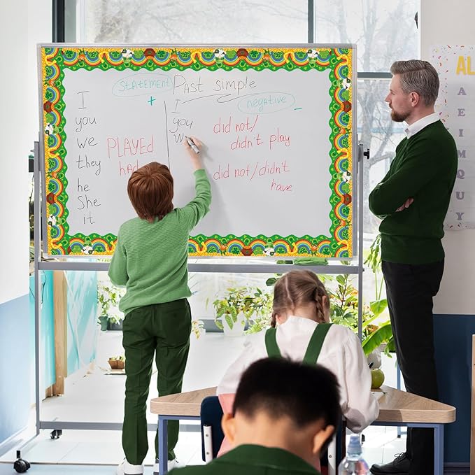 72 Feet St Patricks Day Shamrock Clover Borders for St. Patrick's Day Bulletin Board Classroom Decoration