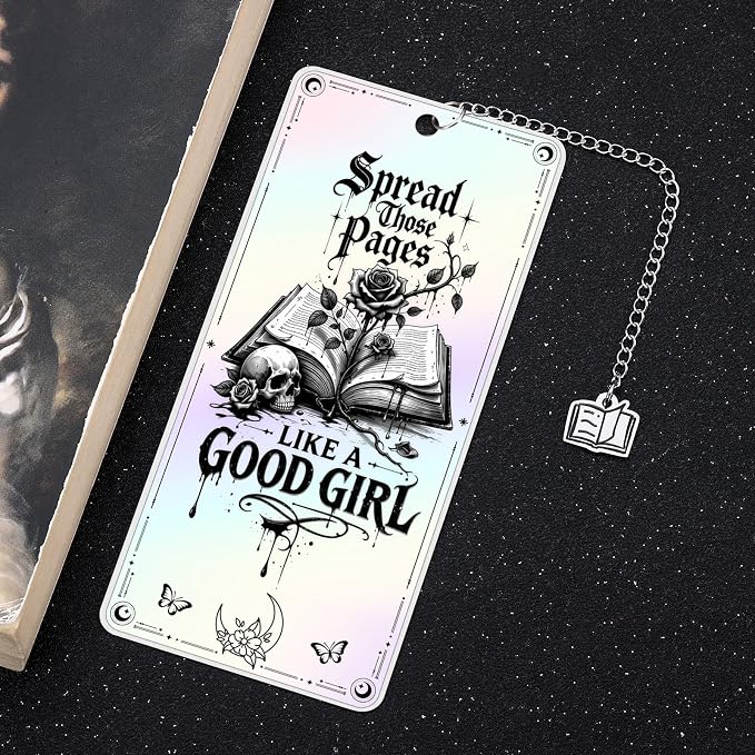Dark Romance Merch Horror Bookmarks Book Lovers Gifts for Reading Girl Funny Bookmark for Women Girlfriend Book Marks for Reading Women Girls Birthday Anniversary Valentines Day Gift for Her Good Girl