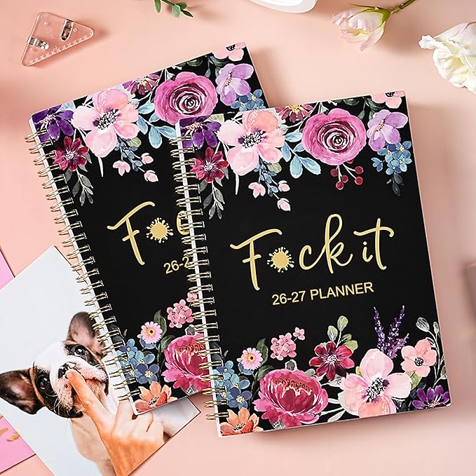 Planner 2026-2027, Fu-ck It Academic Planner 2026-2027 for Women, JULY 2026 - JUNE 2027, 6.5" x 8.5", 12-month Funn-y Weekly and Monthly Planner, 26-27 Calendar Planner with Badas-s Quotations, Colorful Tabs, Gifts for Women