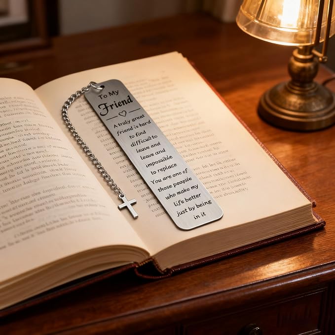 Friendship Gifts for Women Friends, Best Friend Birthday Gifts for Her, Sentimental Bookmark for BFF, Long Distance Friendship Thank You Gifts for Female Friend, Going Away Gifts