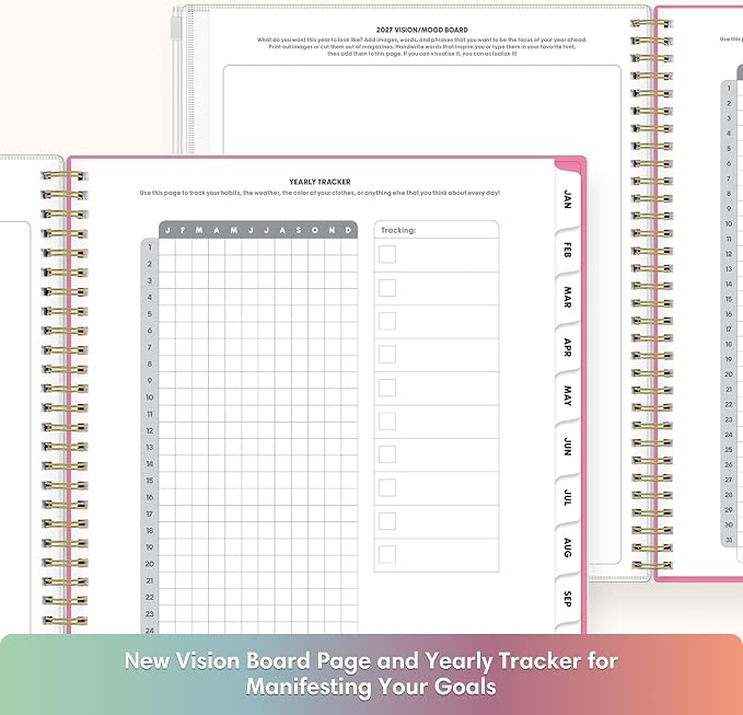 Blue Sky Gen Z 2027 Weekly and Monthly Planner Calendar, January 2027 - December 2027, 8.5" x 11", Flexible Cover With Zip Pouch, Durable Twin Wire Binding, Laminated Tabs, Storage Pocket, Capri